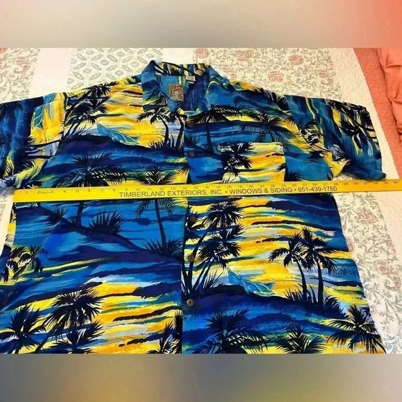 VTG 1990’s PINEAPPLE CONNECTION Hawaiian Beach Palm Trees Shirt Sz 2XB EUC - Picture 10 of 10